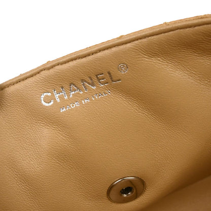 Chanel 2005-2006 Beige Caviar Skin East West Shoulder Bag