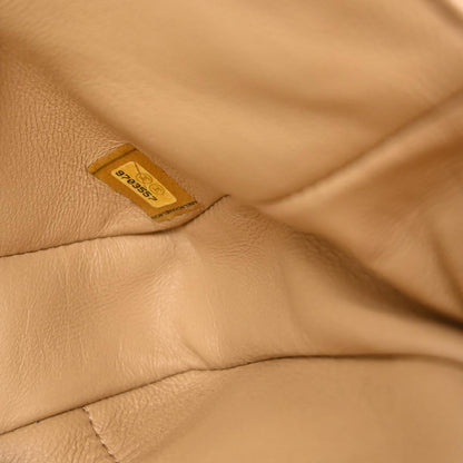 Chanel 2005-2006 Beige Caviar Skin East West Shoulder Bag