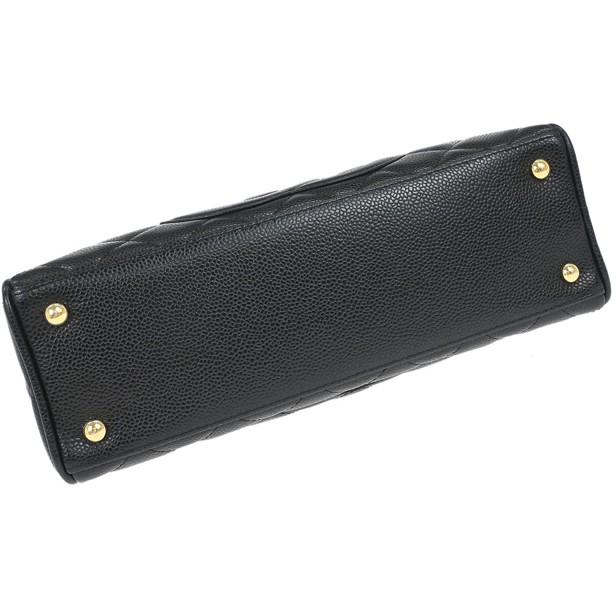 Chanel 2003-2004 Black Caviar Skin  Bowling Bag 27