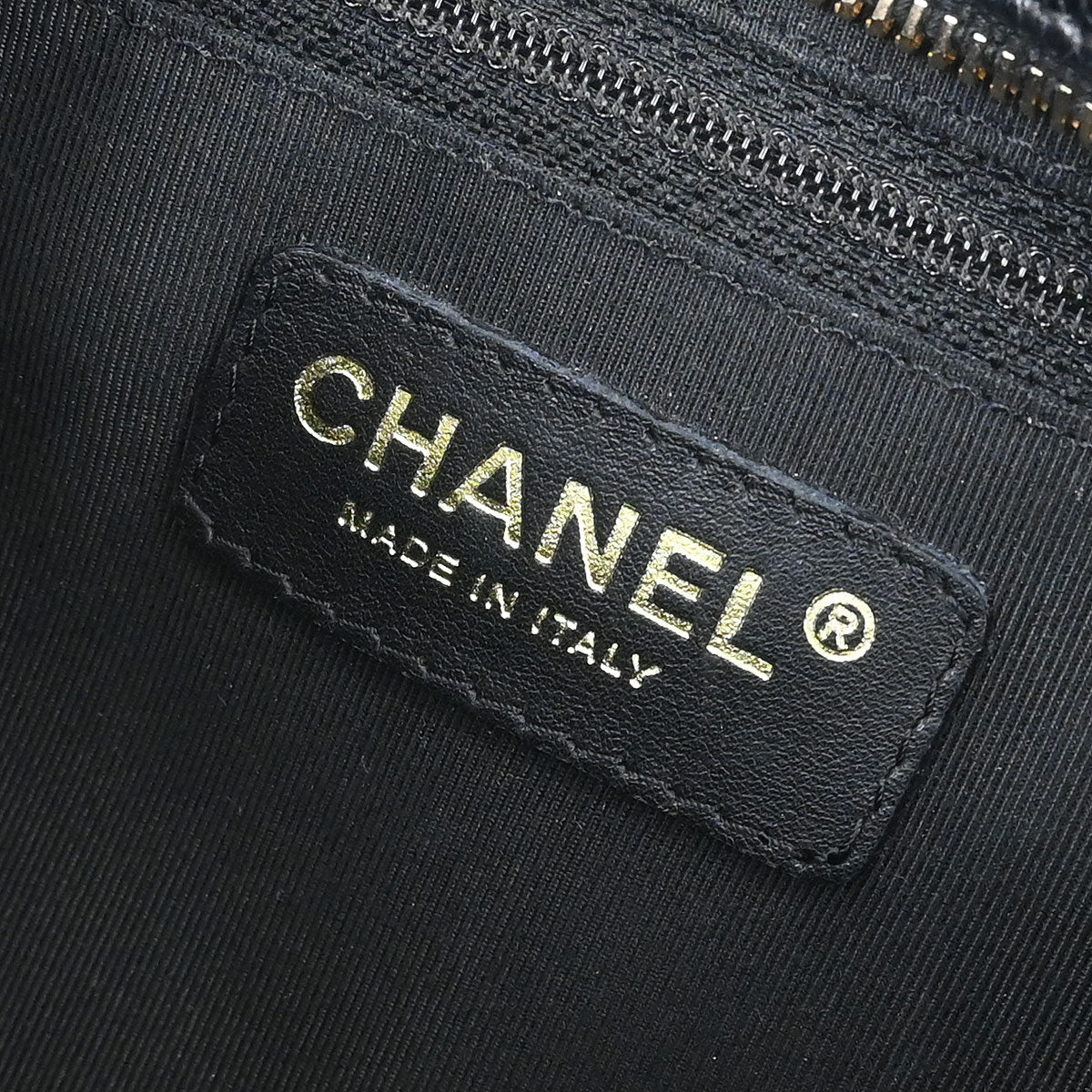 Chanel 2003-2004 Black Caviar Skin  Bowling Bag 27