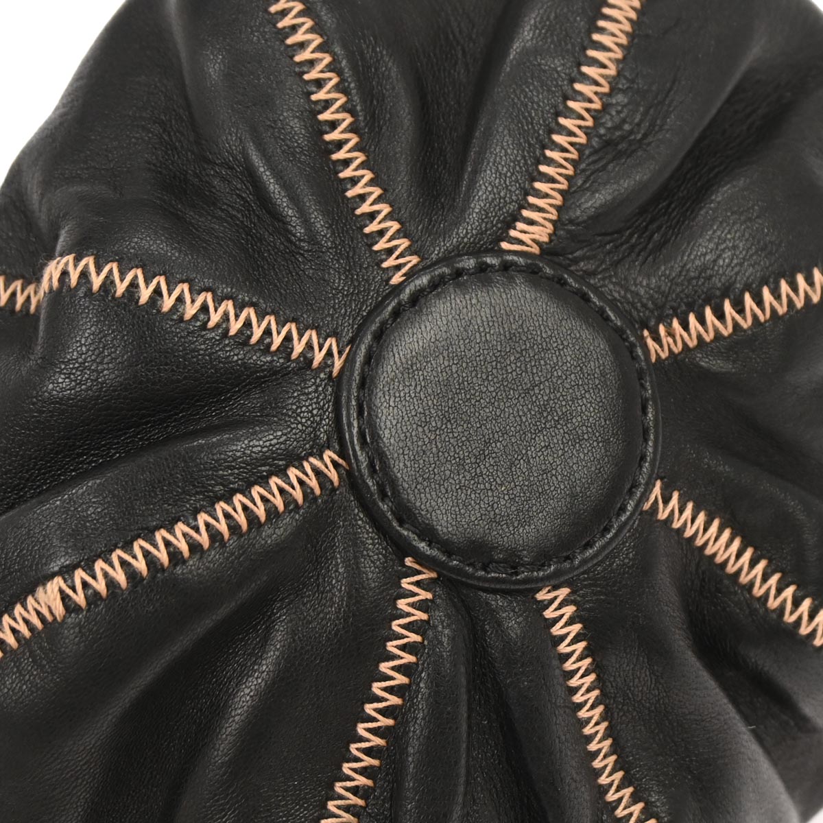 Chanel 2003-2004 Black Lambskin Sac Cordon Mini Reversible Drawstring Handbag