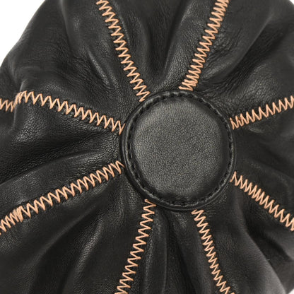 Chanel 2003-2004 Black Lambskin Sac Cordon Mini Reversible Drawstring Handbag