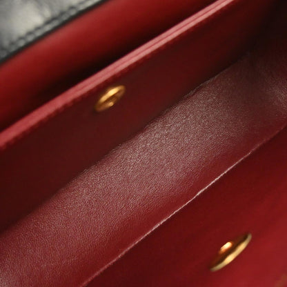 Chanel 1989-1991 Black Lambskin Shoulder Bag