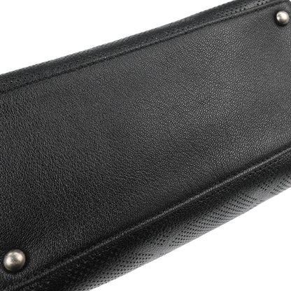 Chanel 2006-2008 Black Perforated Calfskin Tote Bag