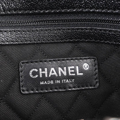Chanel 2006-2008 Black Perforated Calfskin Tote Bag