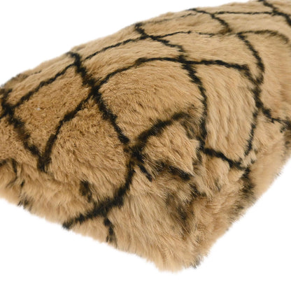 Chanel 2000-2002 Beige Lapin Fur Handbag