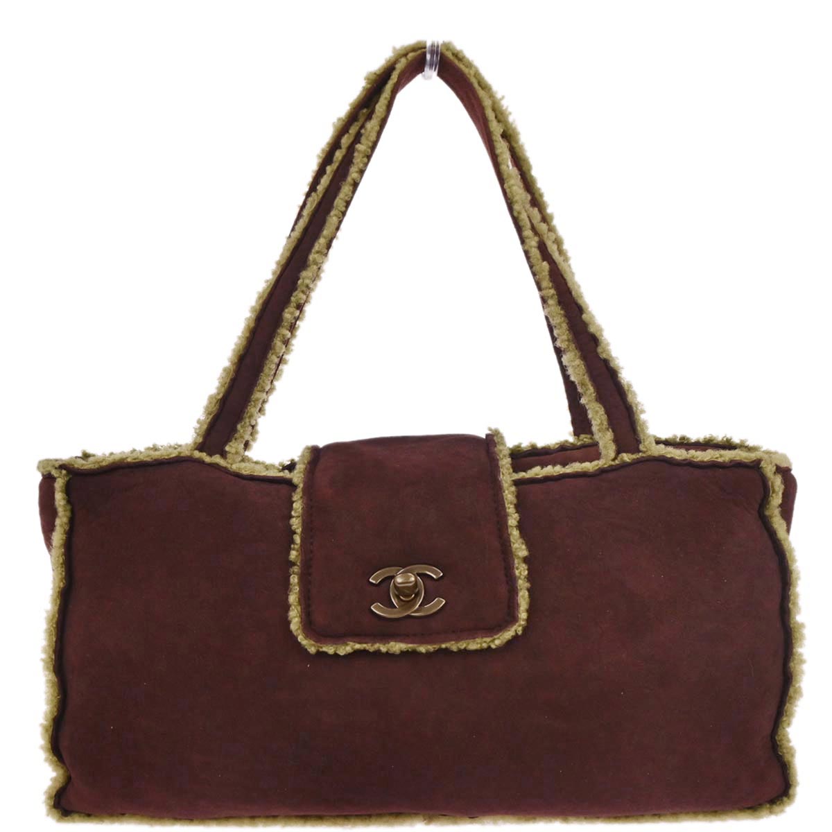 Chanel Brown Mouton Tote Handbag