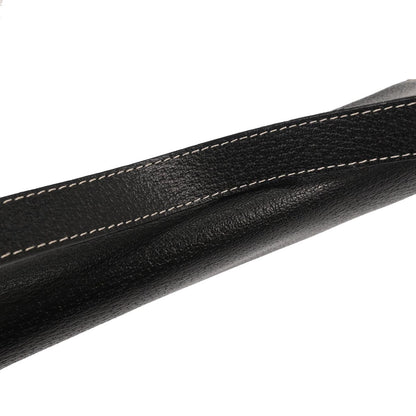 Fendi Black Leather Baguette Handbag