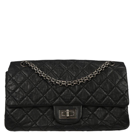 Chanel 2011 Black Calfskin Mademoiselle Lock Shoulder Bag