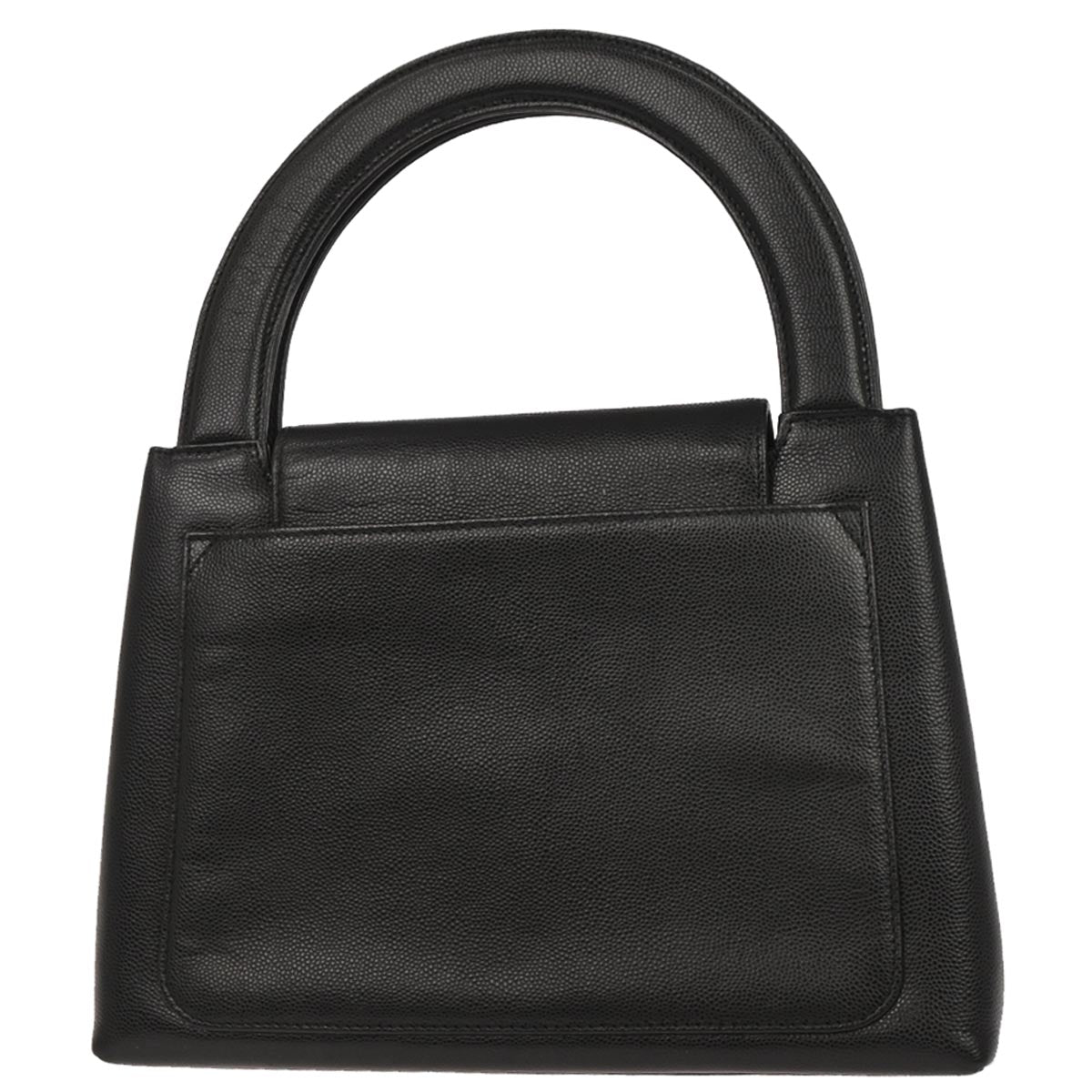 Chanel 1997-1999 Black Caviar Skin Handbag