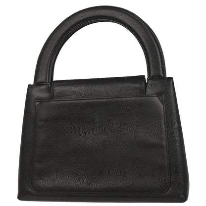 Chanel 1997-1999 Black Caviar Skin Handbag