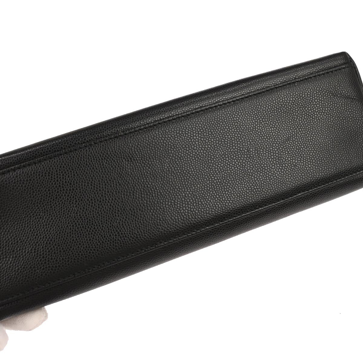 Chanel 1997-1999 Black Caviar Skin Handbag