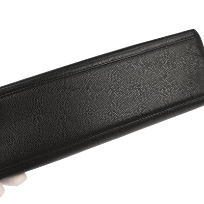 Chanel 1997-1999 Black Caviar Skin Handbag