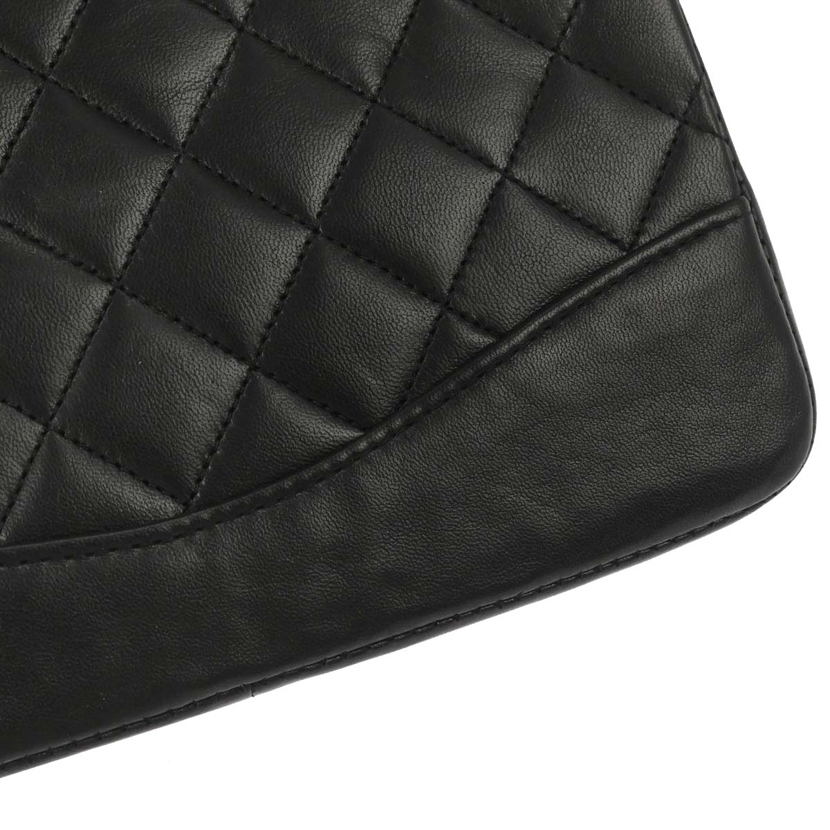Chanel 1989-1991 Black Lambskin 2way Shoulder Handbag