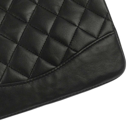 Chanel 1989-1991 Black Lambskin 2way Shoulder Handbag