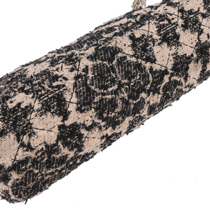 Chanel Black Tweed 2.55 Medium Classic Double Flap Shoulder Bag