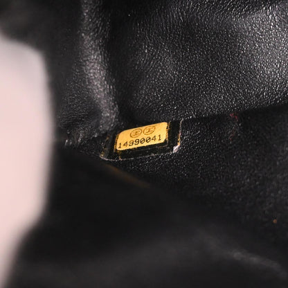 Chanel Black Tweed 2.55 Medium Classic Double Flap Shoulder Bag