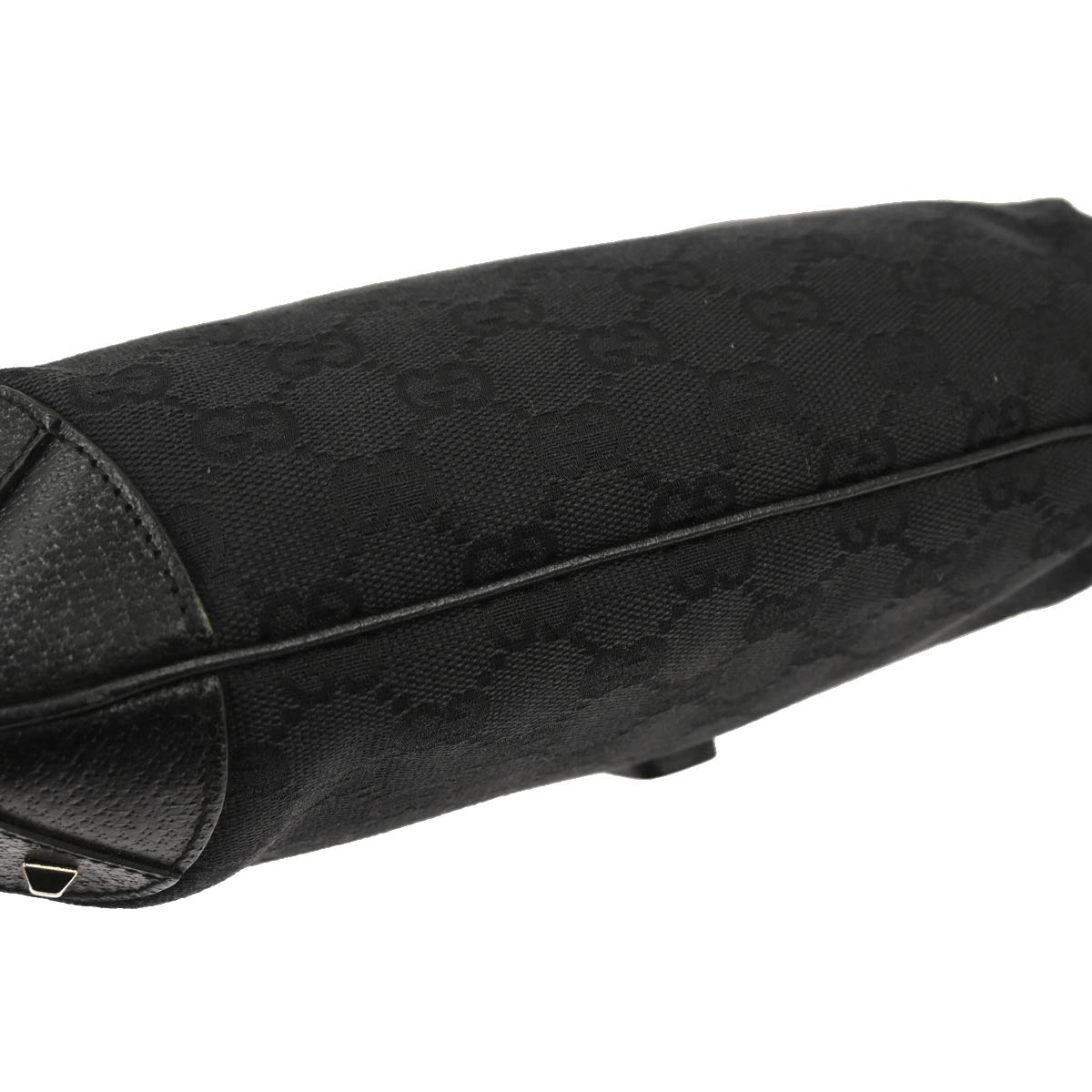 Gucci Black Canvas New-Jackie GG Hobo Handbag