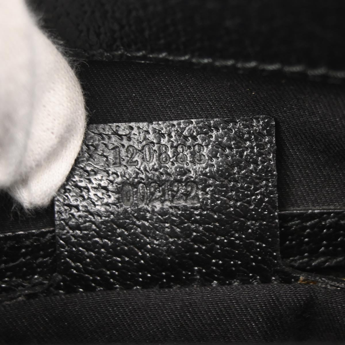 Gucci Black Canvas New-Jackie GG Hobo Handbag