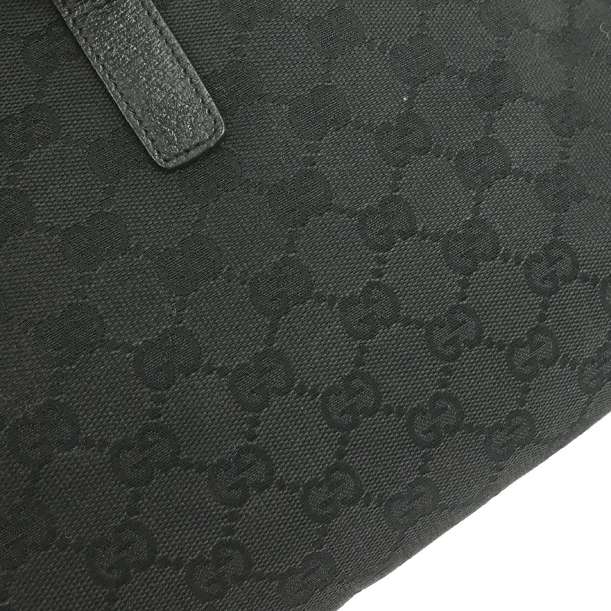 Gucci Black Canvas New Jackie GG Hobo Handbag