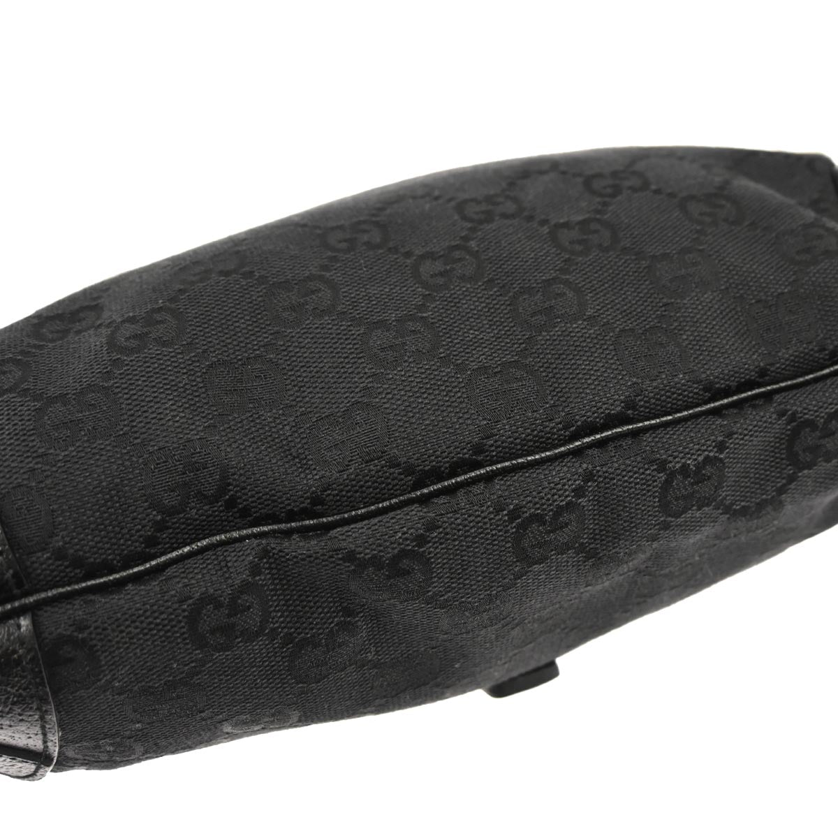 Gucci Black Canvas New-Jackie GG Hobo Handbag