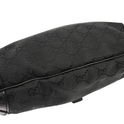 Gucci Black Canvas New-Jackie GG Hobo Handbag