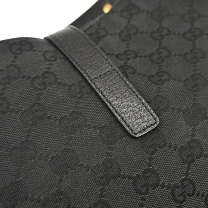 Gucci Black Canvas New-Jackie GG Hobo Handbag