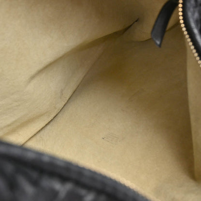 Bottega Veneta Black Lambskin Intrecciato Hobo Handbag