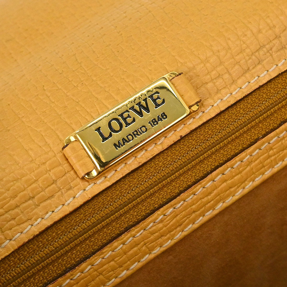 Loewe Yellow Barcelona 2way Shoulder Handbag