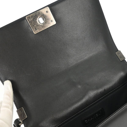 Boy Chanel Black Lambskin Medium Shoulder Bag