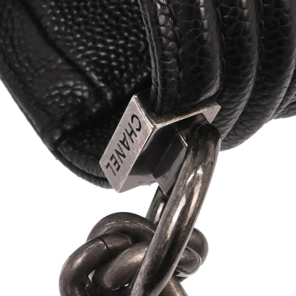 Boy Chanel Black Caviar Skin Medium Shoulder Bag
