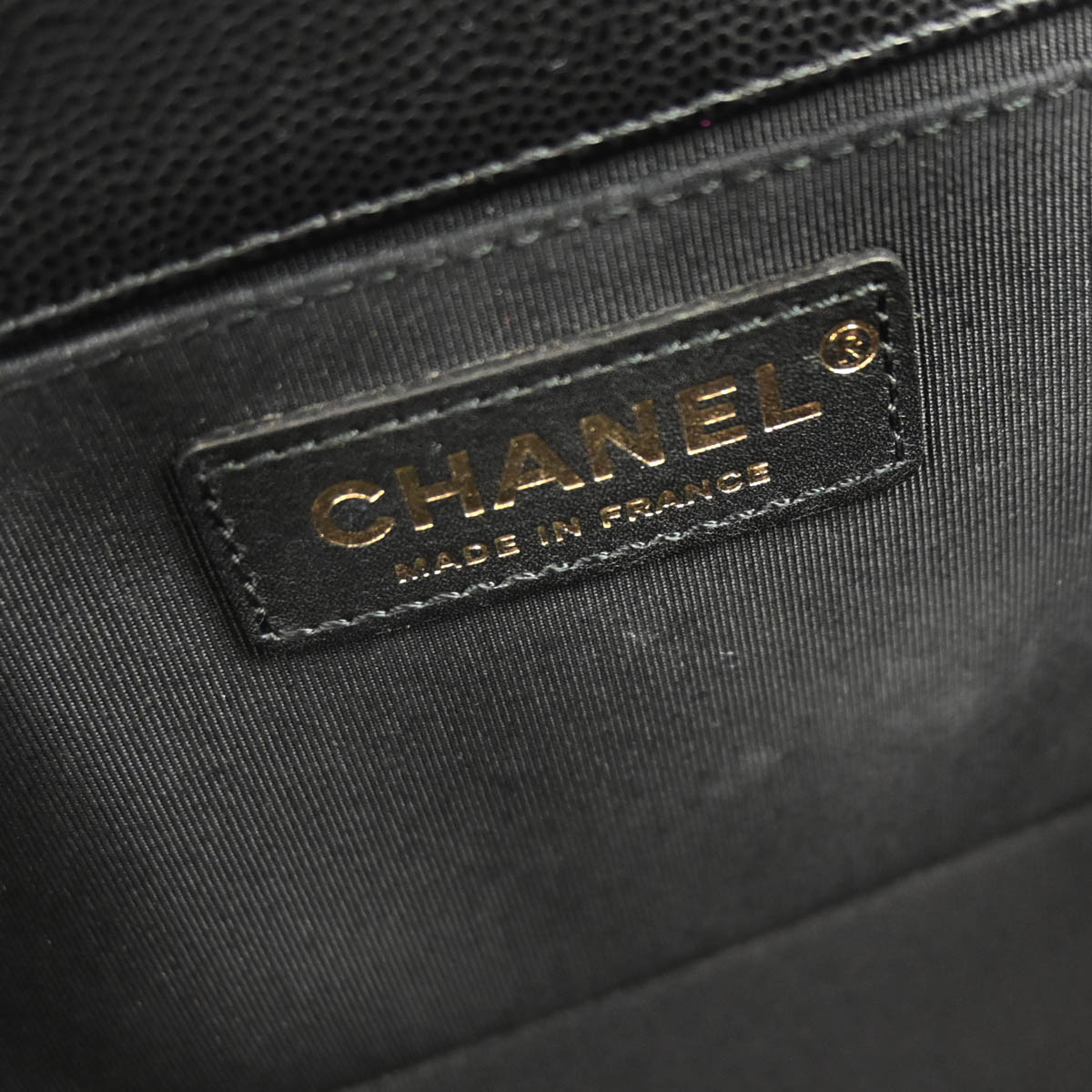 Boy Chanel 2019 Black Caviar Skin Medium Shoulder Bag