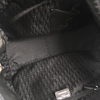 Christian Dior Black Lambskin Cannage Handbag