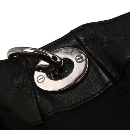 Christian Dior Black Lambskin Cannage Handbag