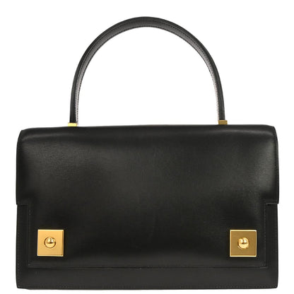 Hermes Black Box Calf Piano Handbag