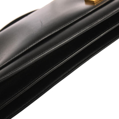 Hermes Black Box Calf Piano Handbag