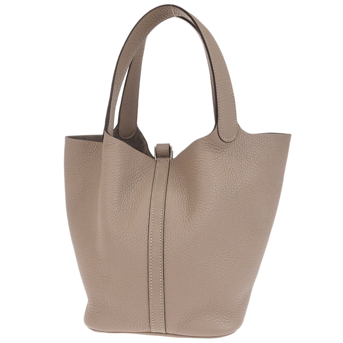 Hermes Gris Tourterelle Taurillon Picotin Lock 22 MM Handbag