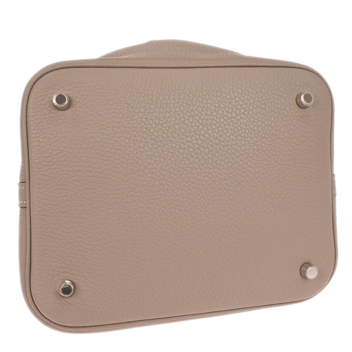 Hermes Gris Tourterelle Taurillon Picotin Lock 22 MM Handbag