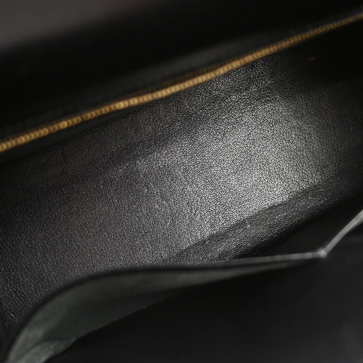 Hermes Black Box Calf Kelly 32 Sellier 2way Shoulder Handbag