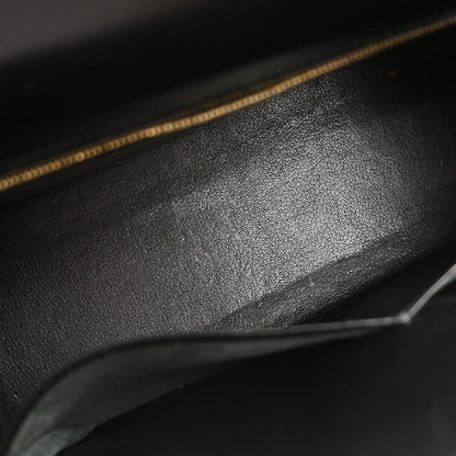 Hermes Black Box Calf Kelly 32 Sellier 2way Shoulder Handbag