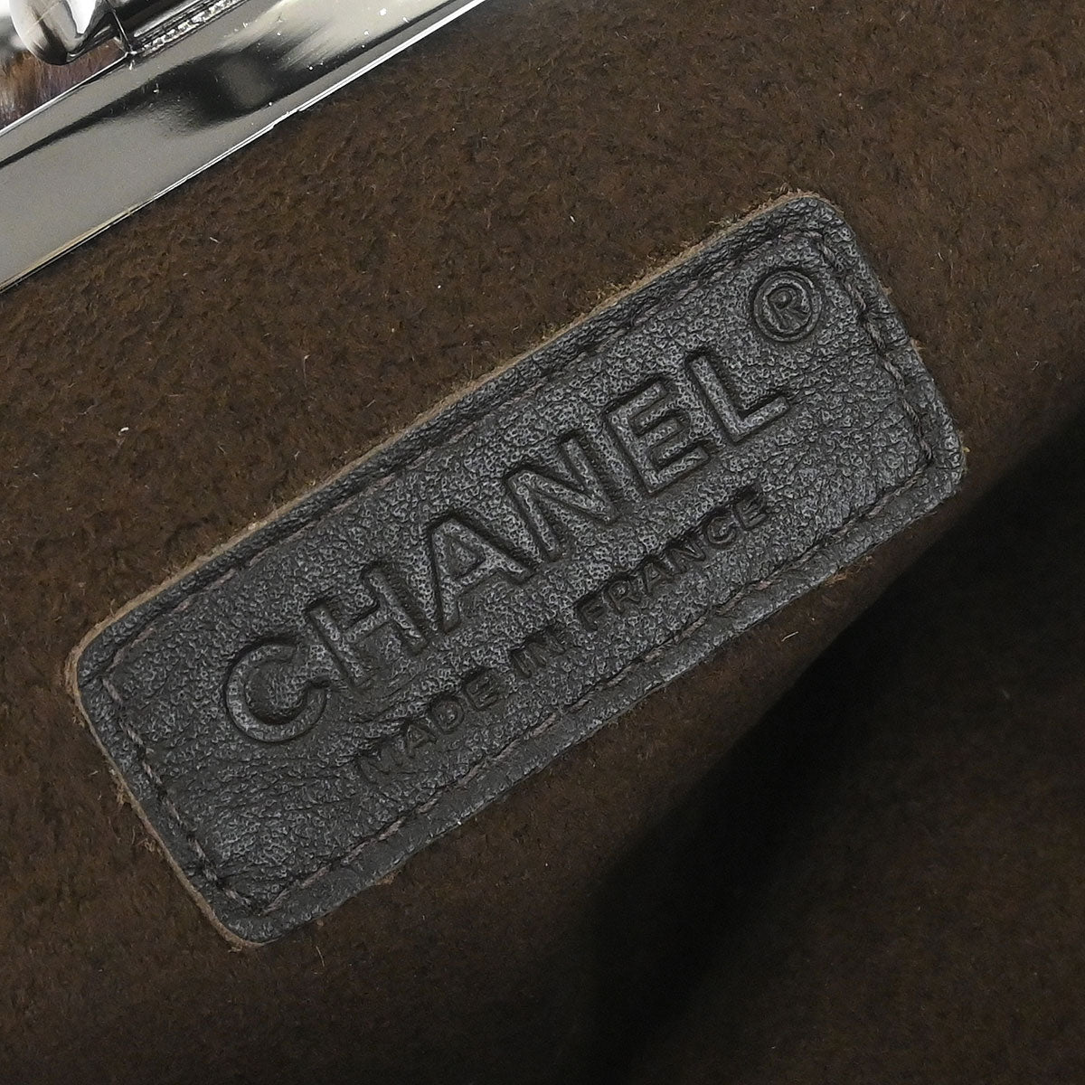 Chanel 2005-2006 Brown Purple Lapin Fur Shoulder Bag