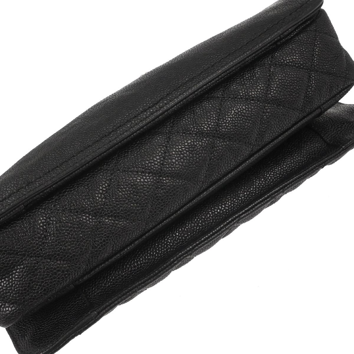 Chanel Black Caviar Skin Mademoiselle Lock Shoulder Bag