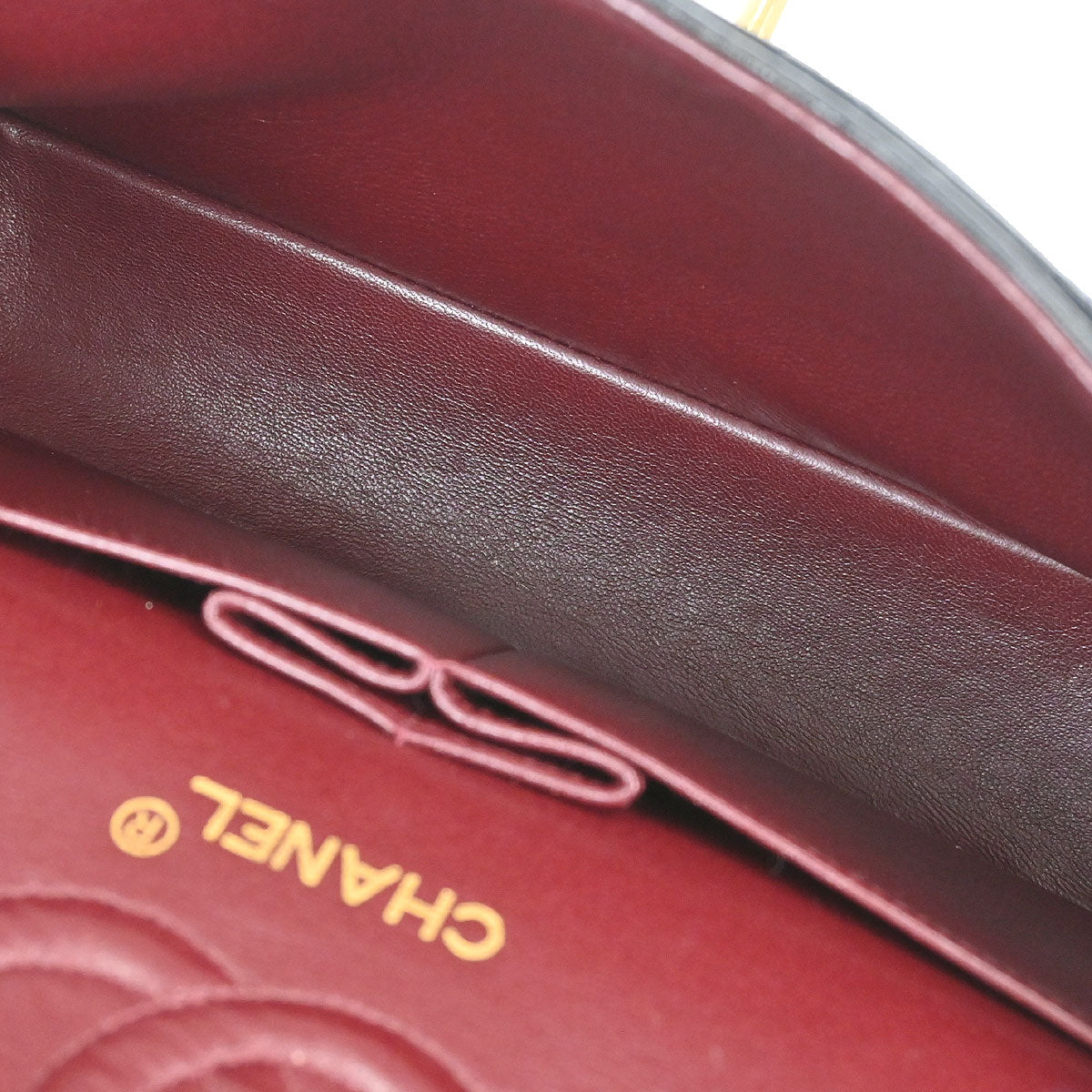 Chanel 1994-1996 Black Lambskin Small Classic Double Flap Shoulder Bag