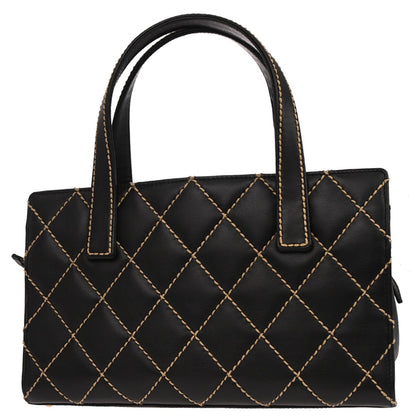 Chanel 2005-2006 Black Calfskin Wild Stitch Handbag
