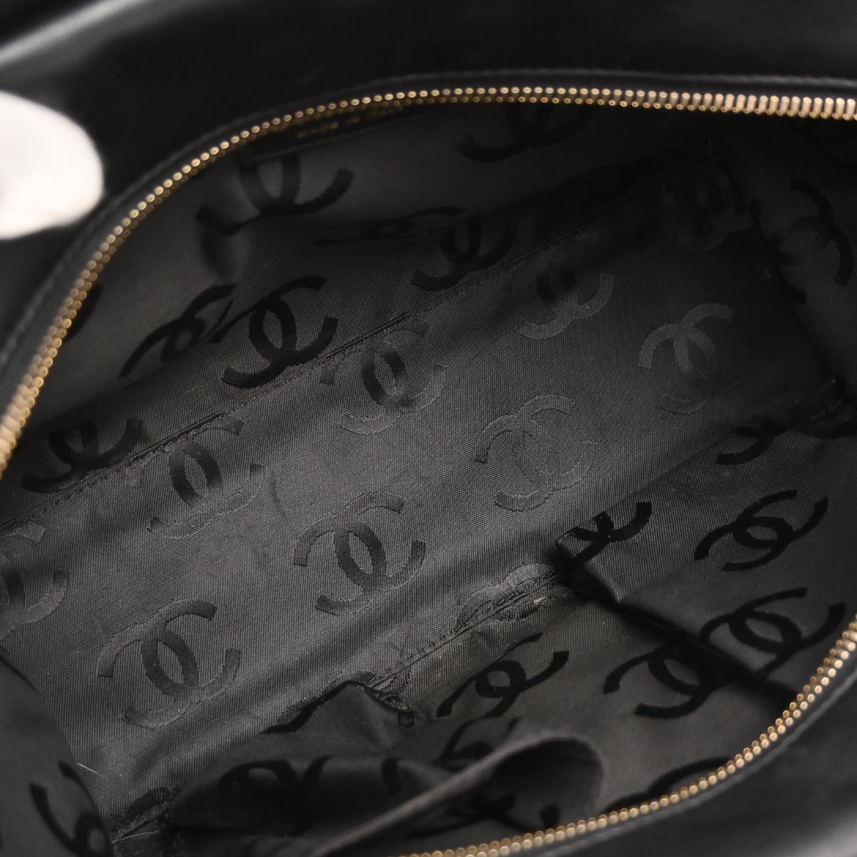 Chanel 2005-2006 Black Calfskin Wild Stitch Handbag