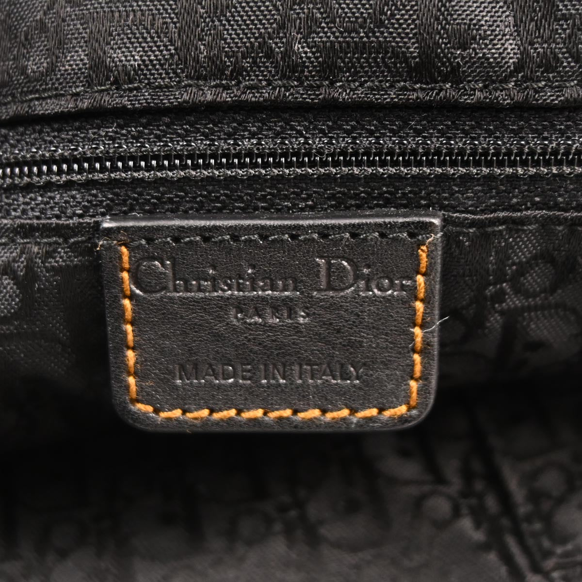 Christian Dior Black Gaucho Crossbody Bag