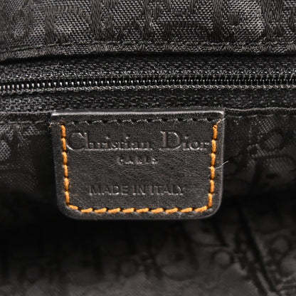 Christian Dior Black Gaucho Crossbody Bag