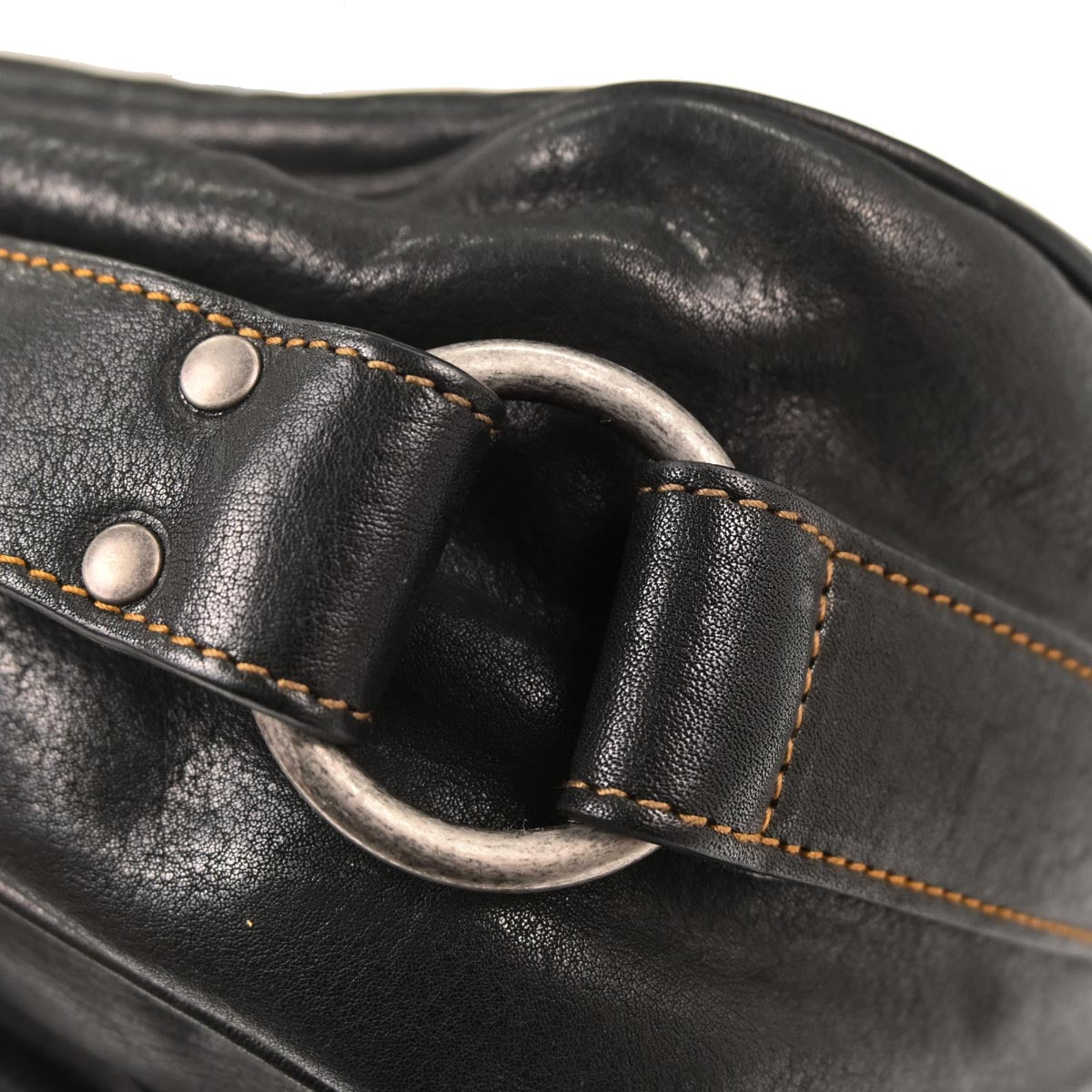 Christian Dior Black Gaucho Crossbody Bag