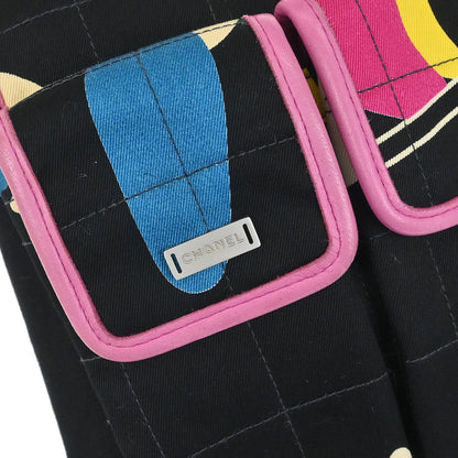 Chanel 2000-2002 Black Straight Flap Choco Bar Mademoiselle Lock Shoulder Bag