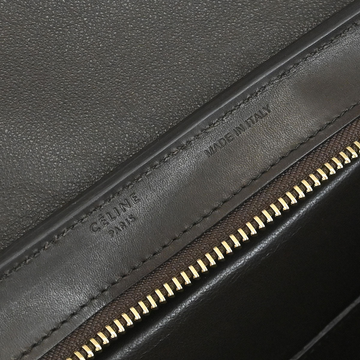 Celine Brown Leather Trapeze 2way Shoulder Handbag